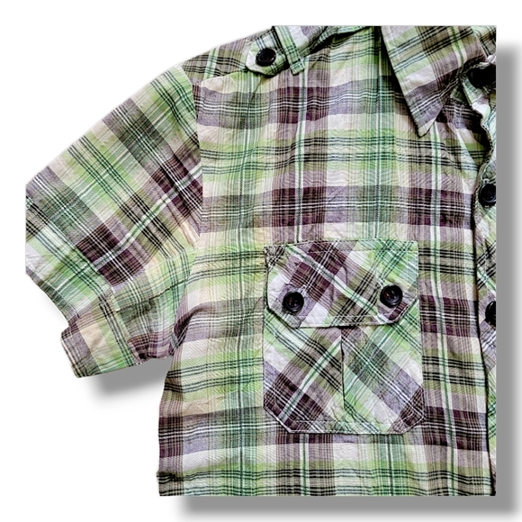 G-Star Raw Plaid Short Sleeve Shirt M S - Picture 2 of 9